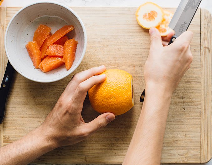 How to supreme a citrus fruit