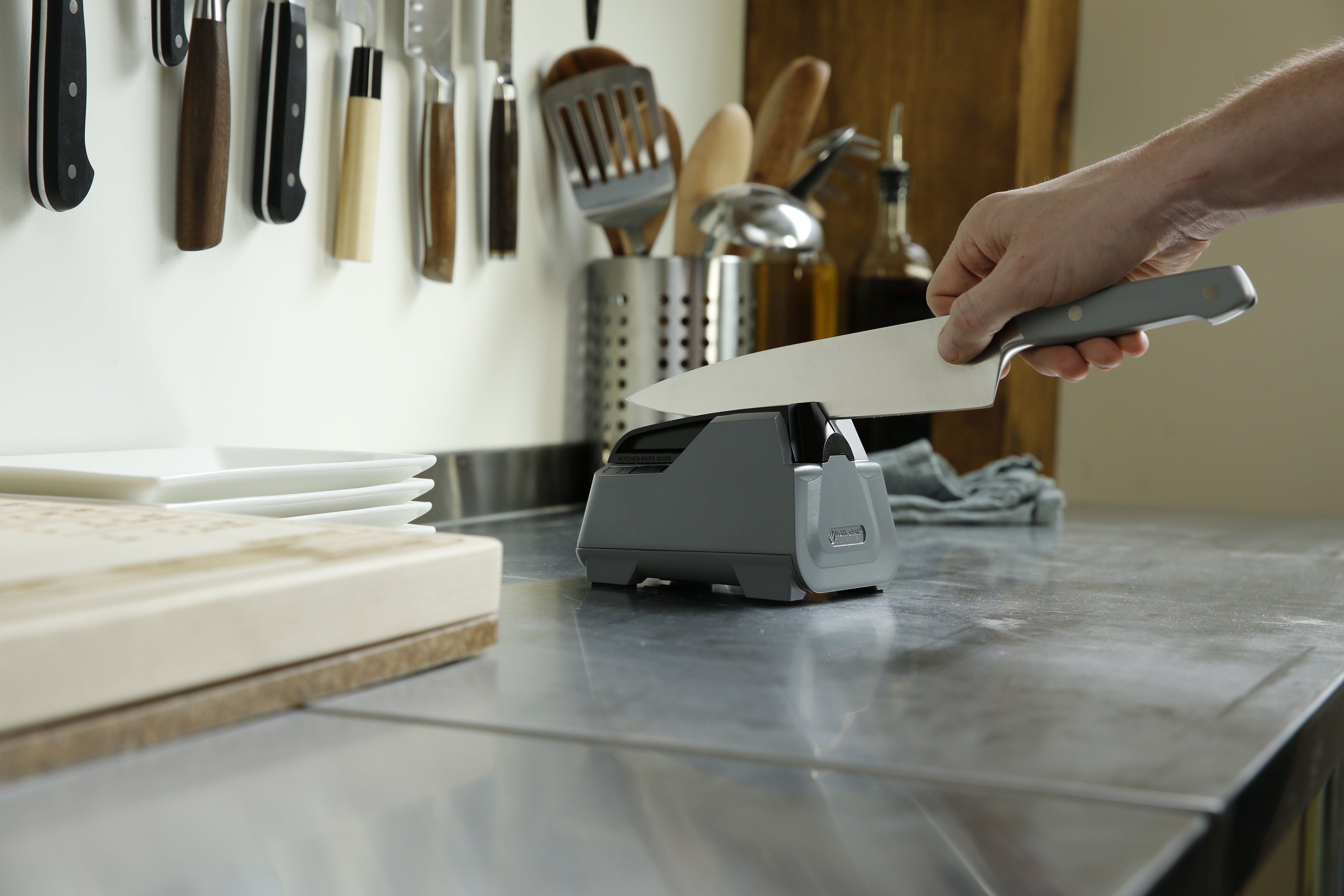 Introducing the Work Sharp Culinary E2 Electric Kitchen Knife Sharpener