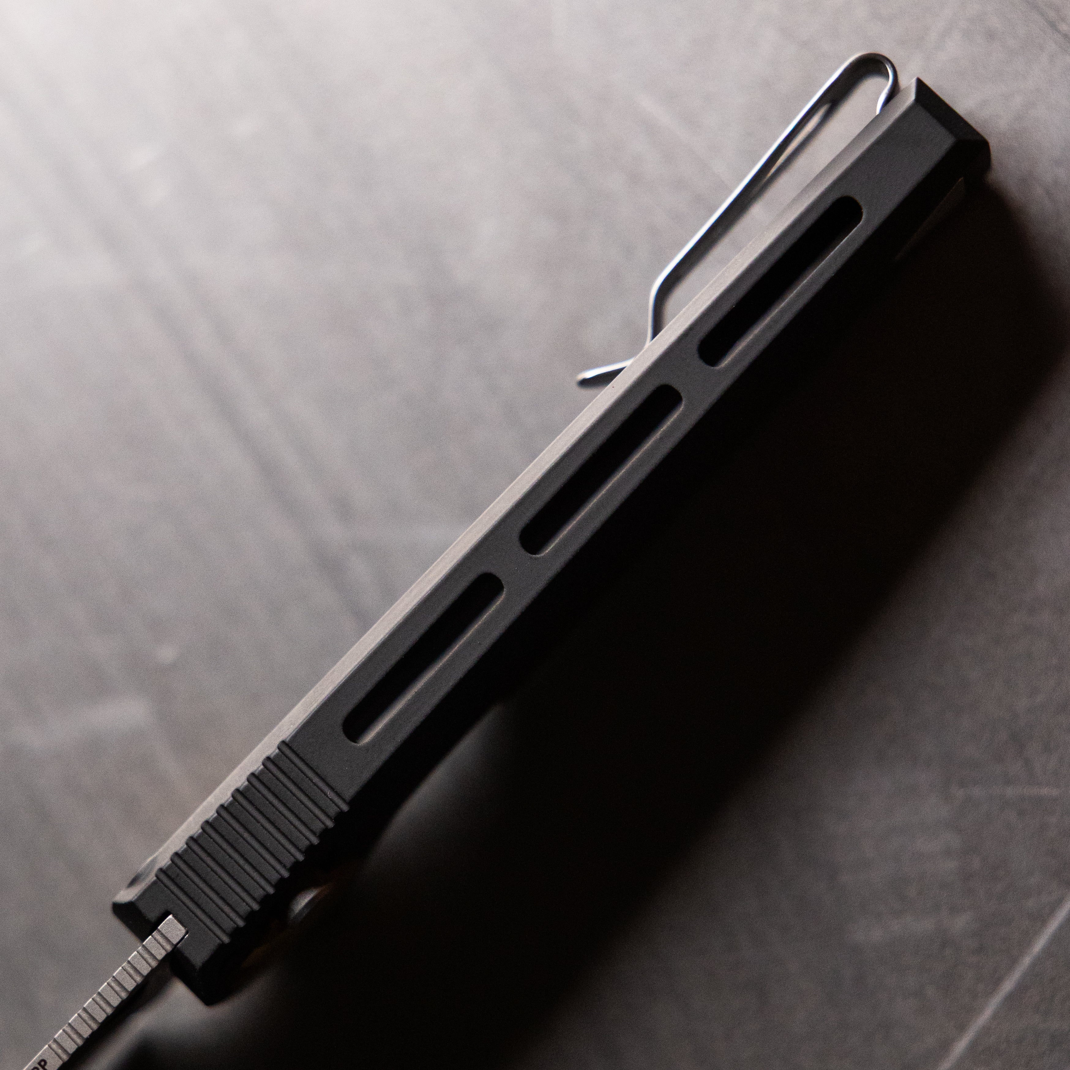 RMX Reverse Tanto all black magnesium handle