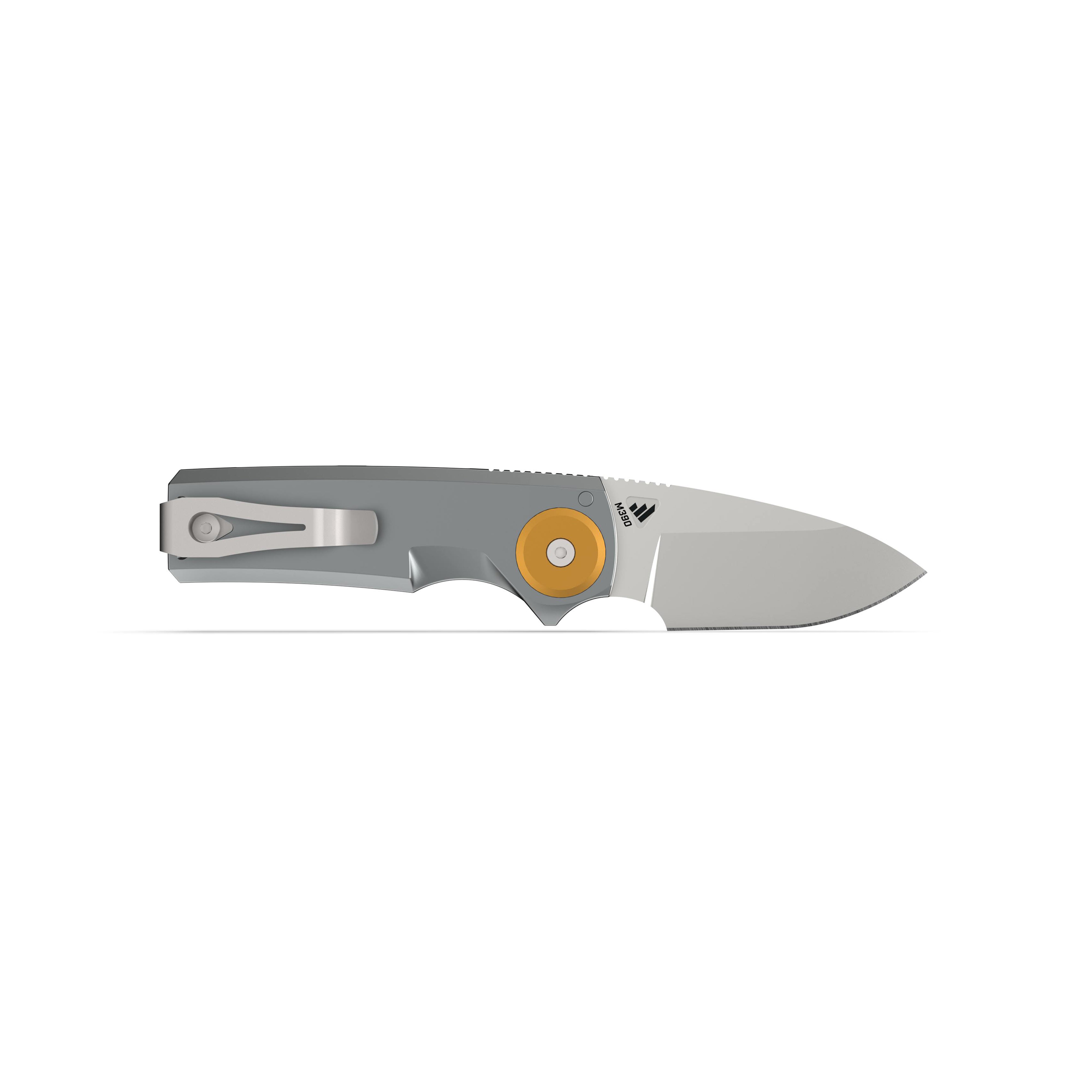 RMX™ Compact Drop Point with M390 Steel blade and grey magnesium handle