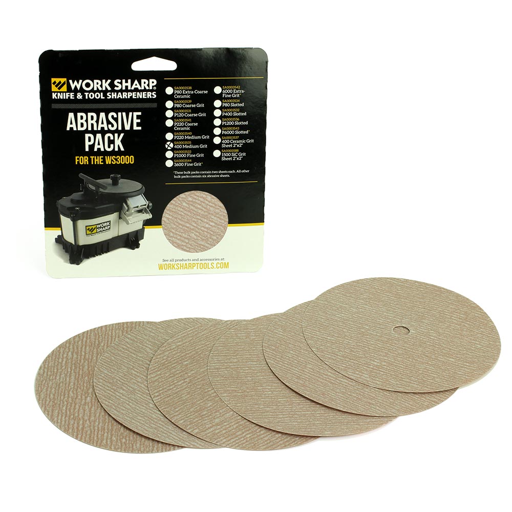 WS3000 P400 Abrasive Disc Bulk Pack – Work Sharp
