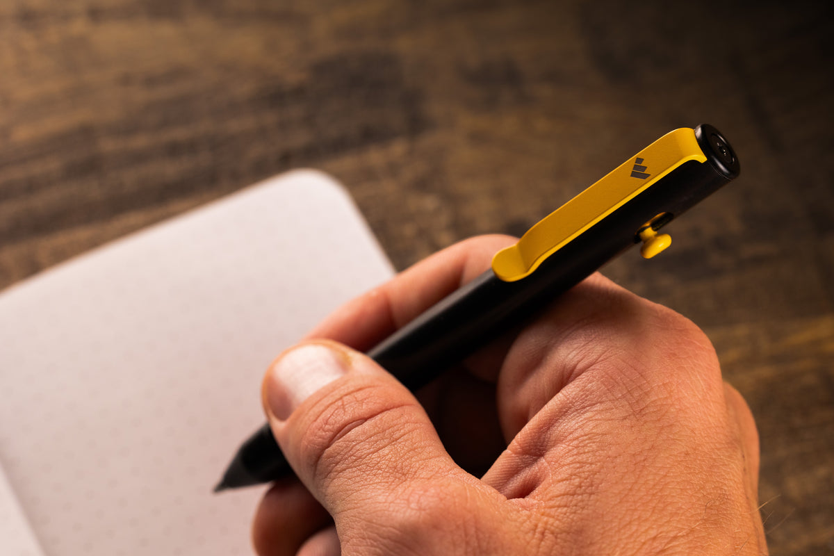 Base Line Bolt Action Pen, Work Sharp x Big Idea Design