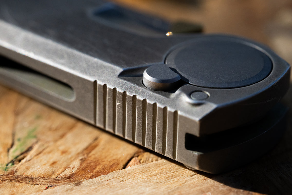 RMX™ Raw Magnesium Thumbstud Reverse Tanto | Reserves Series