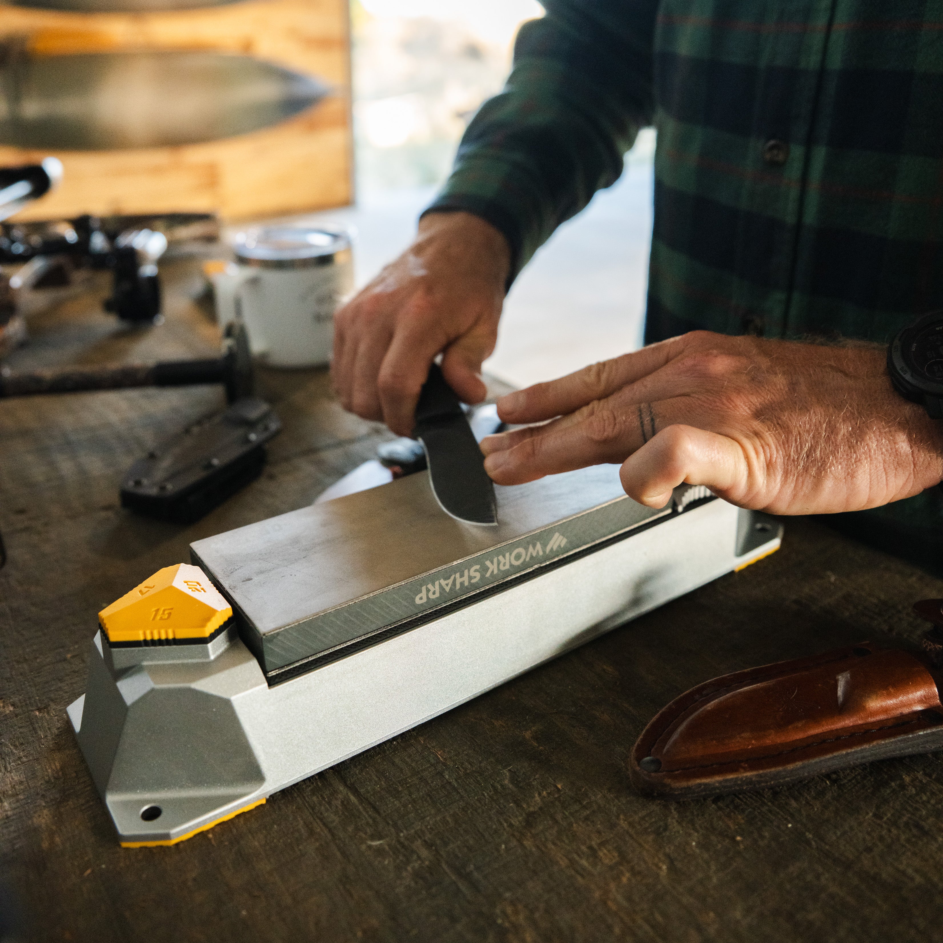 Dual Grit Diamond Sharpening Stone and Base – OD55 Series