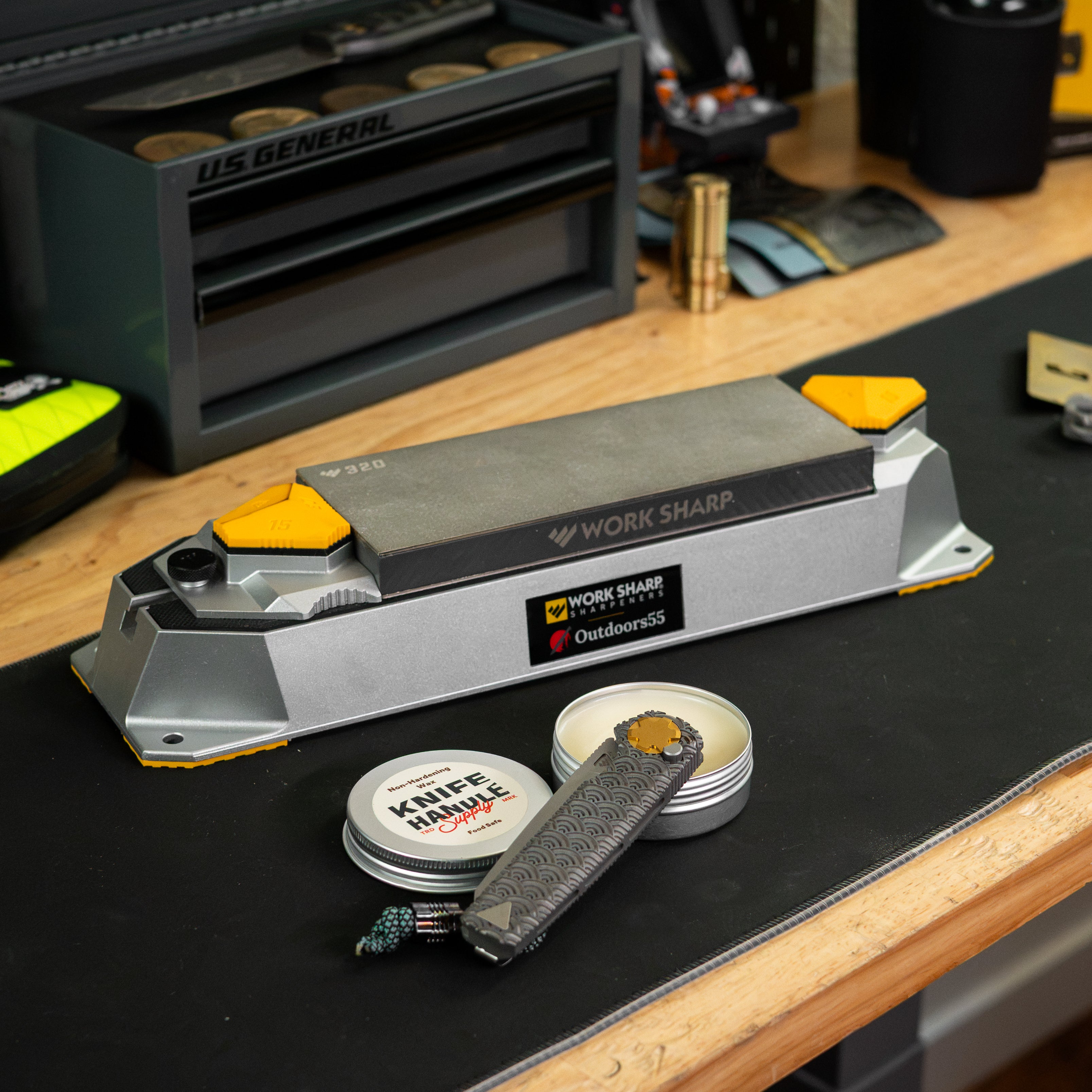 Dual Grit Diamond Sharpening Stone and Base – OD55 Series