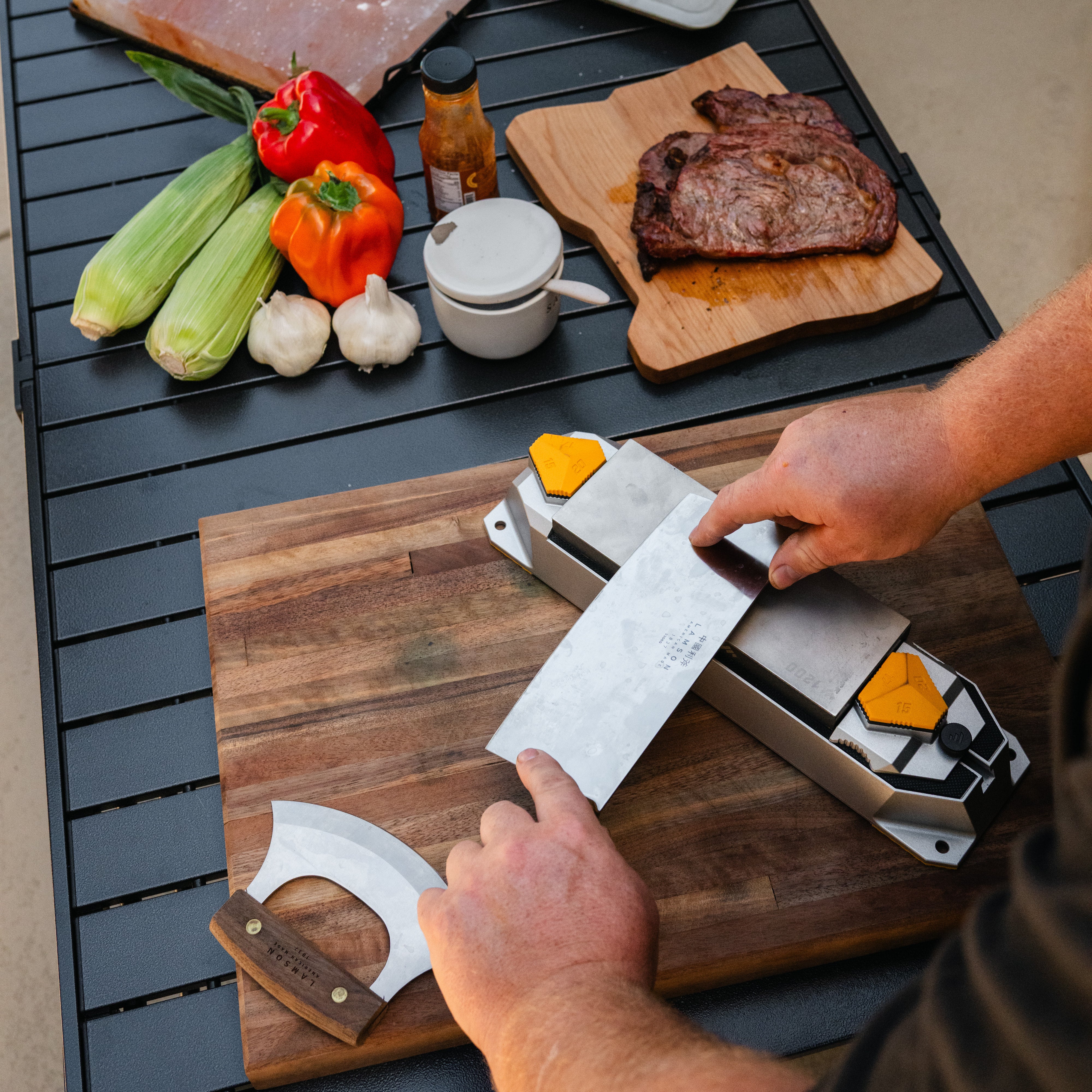 Dual Grit Diamond Sharpening Stone and Base – OD55 Series