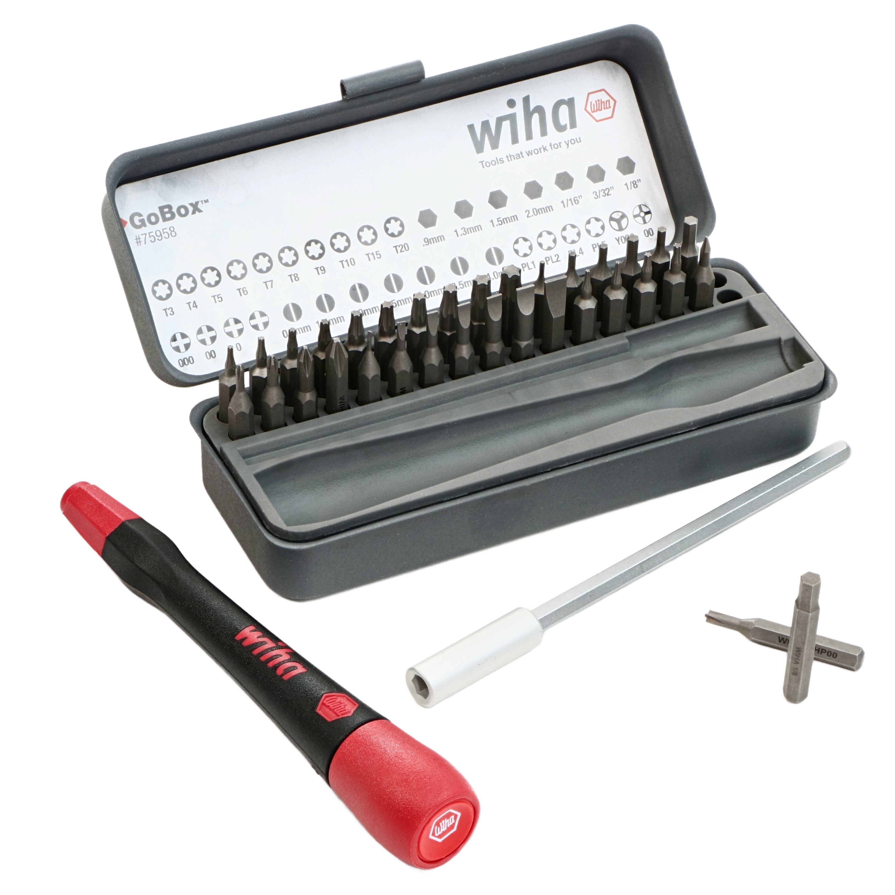 Wiha 36 Piece GoBox Precision Micro Bit Set