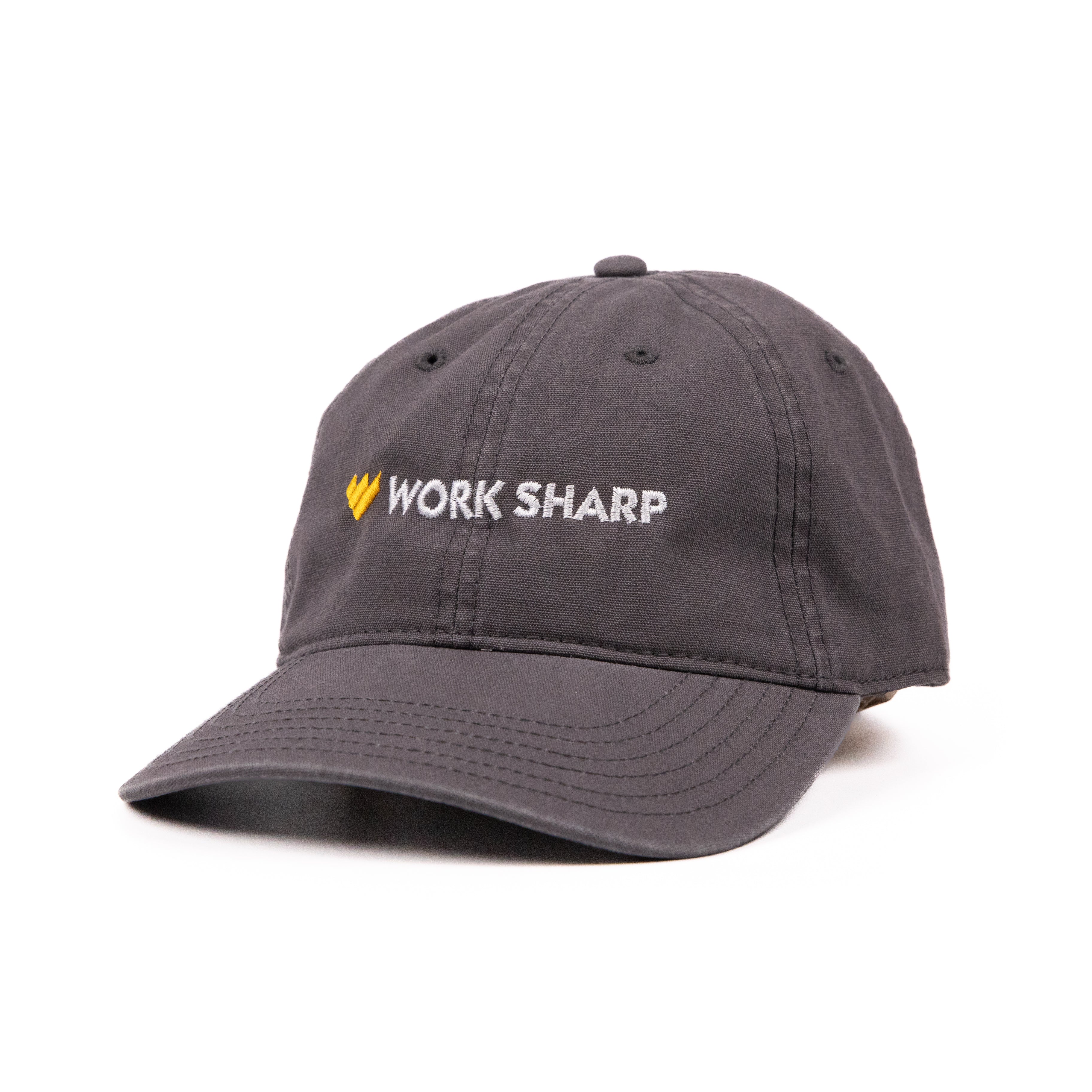 Gray cap with 'Work Sharp' logo on a white background