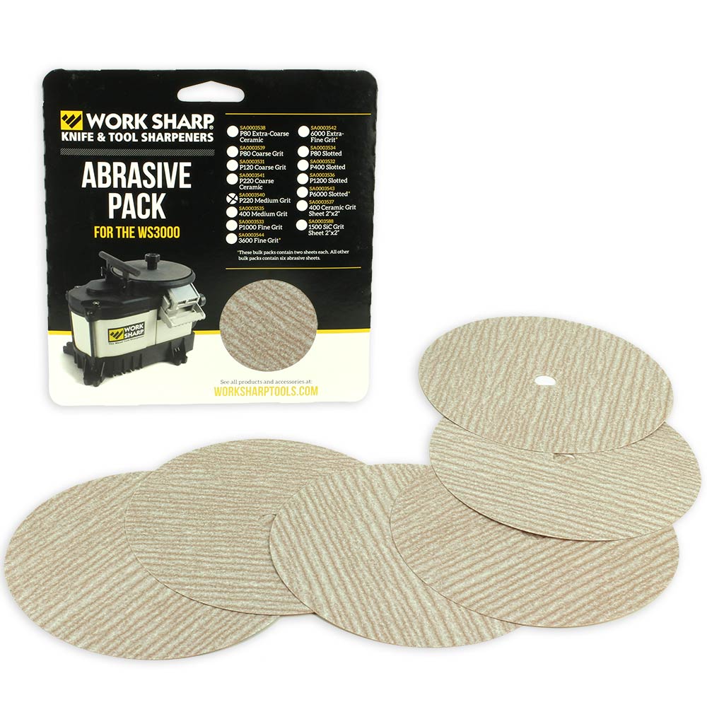 WS3000 - P220 Abrasive Disc Bulk Pack-0