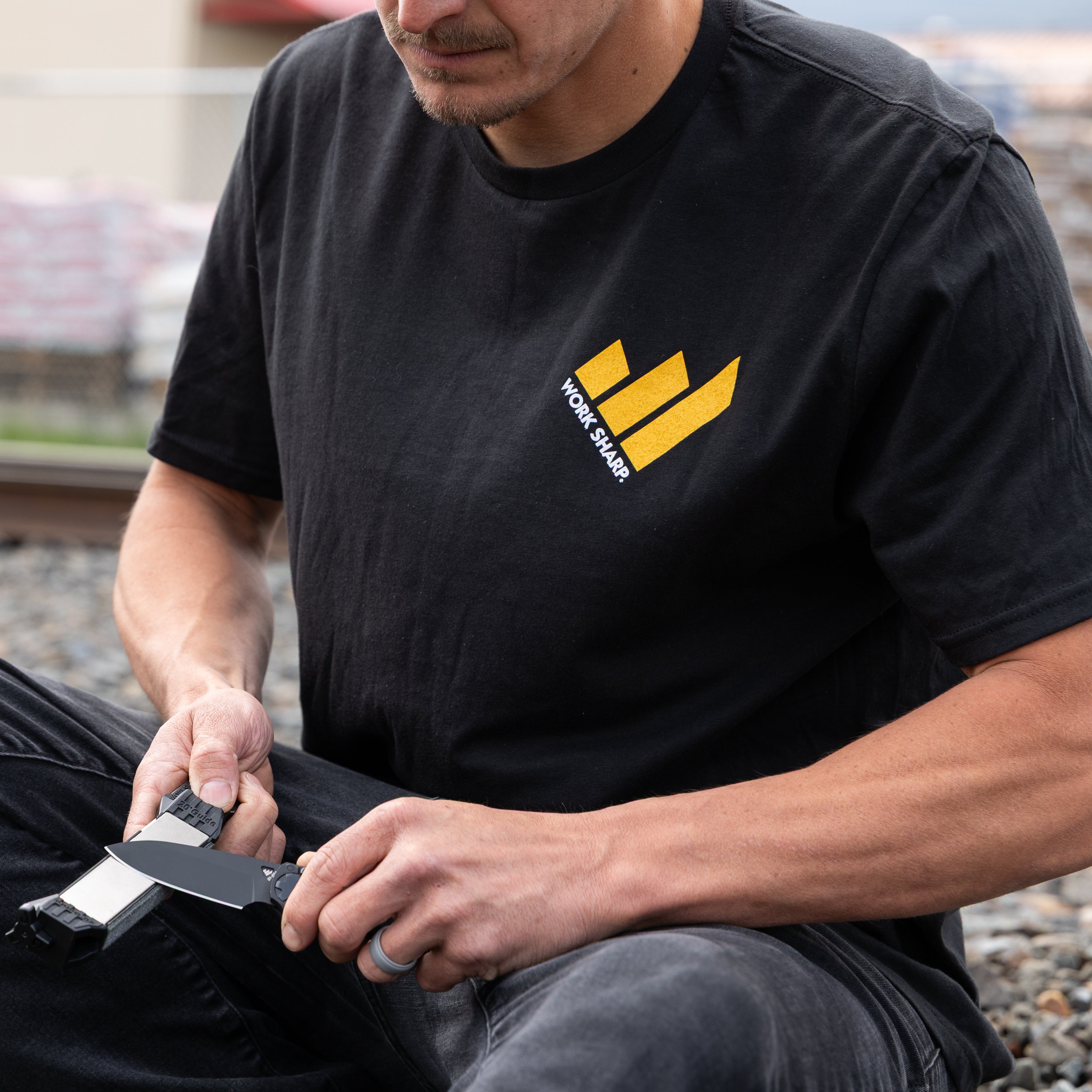 Work Sharp Logo Black T-Shirt