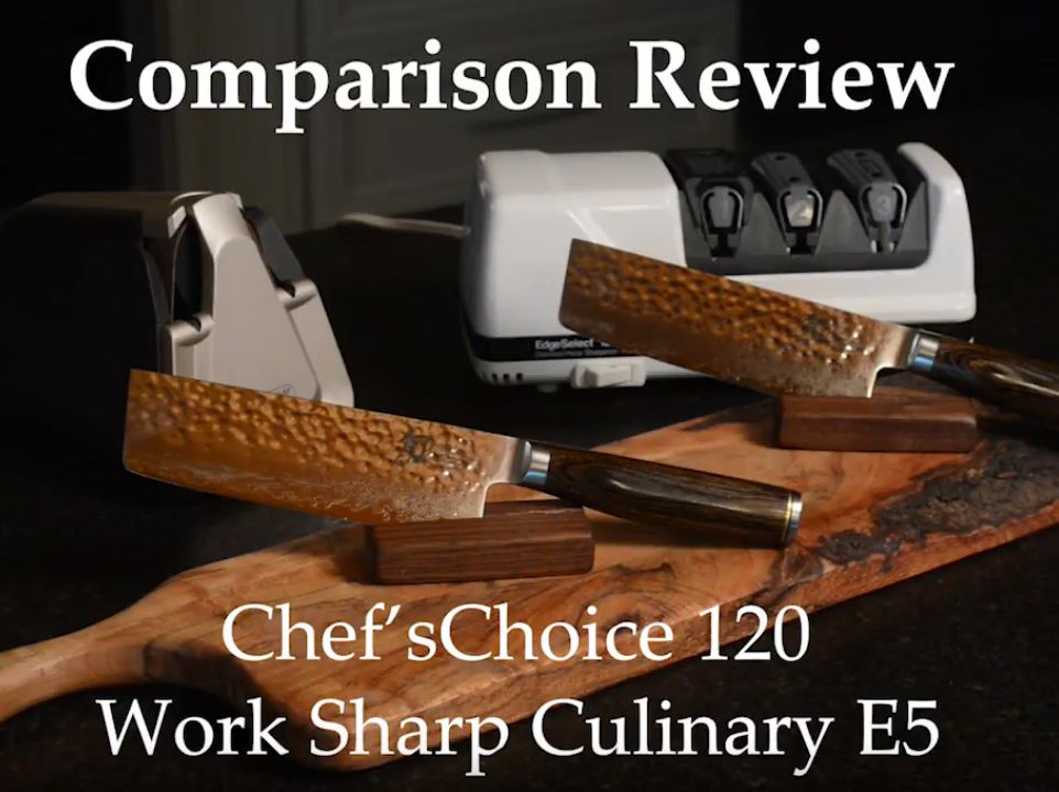  Work Sharp Electric Culinary E2 Kitchen Knife Sharpener - For  Scissors, Cleavers, Nakiri, Serrated & Paring Knives Black: Home & Kitchen