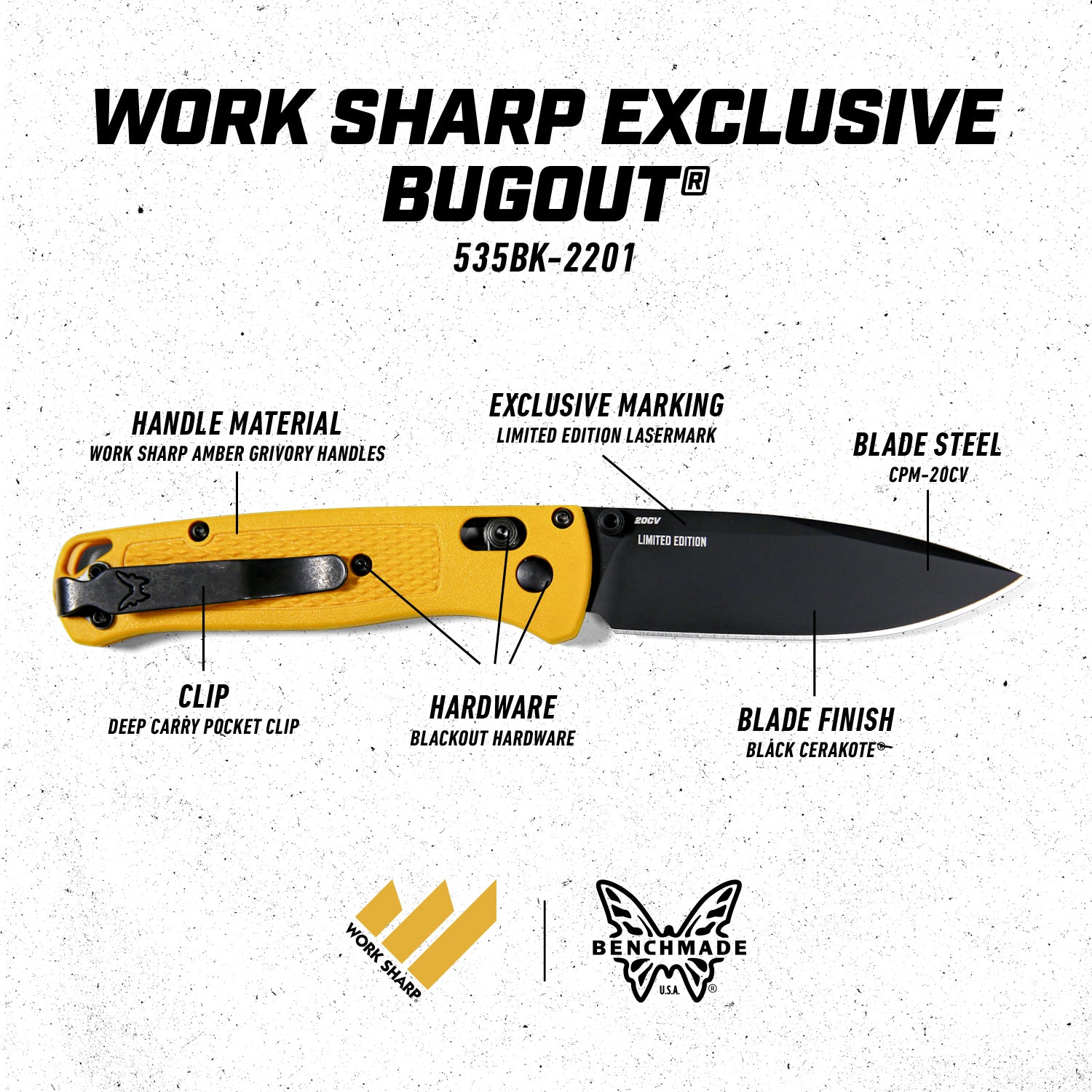 Work Sharp x Benchmade Bugout Sharp meets sharper. This knife represents a  proud partnership with @benchmadeknifecompany ; one that began nearly, By Work Sharp